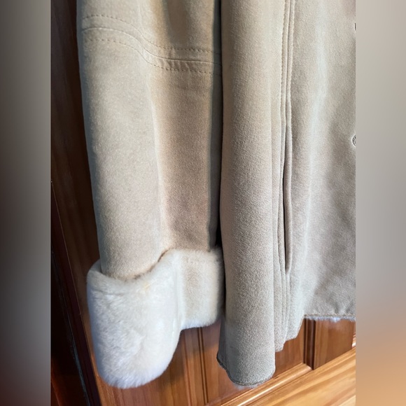 Vintage Winlit Women’s Tan Genuine Leather Faux Fur Jacket - Picture 6 of 8